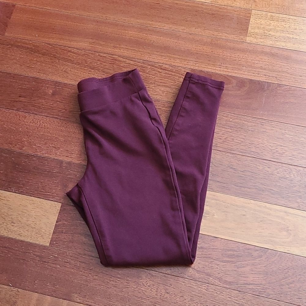 a.n.a maroon leggings size xs‎
